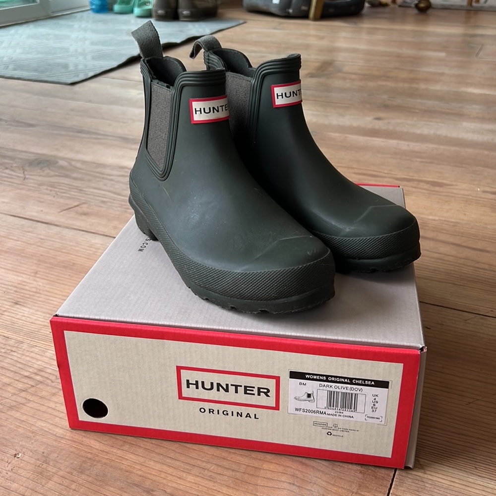 Size 6 Dark Olive Hunter Original Chelsea